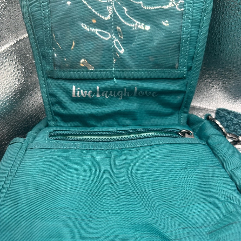 Lug teal crossbody purse w/ rfid and two straps - Picture 2 of 7